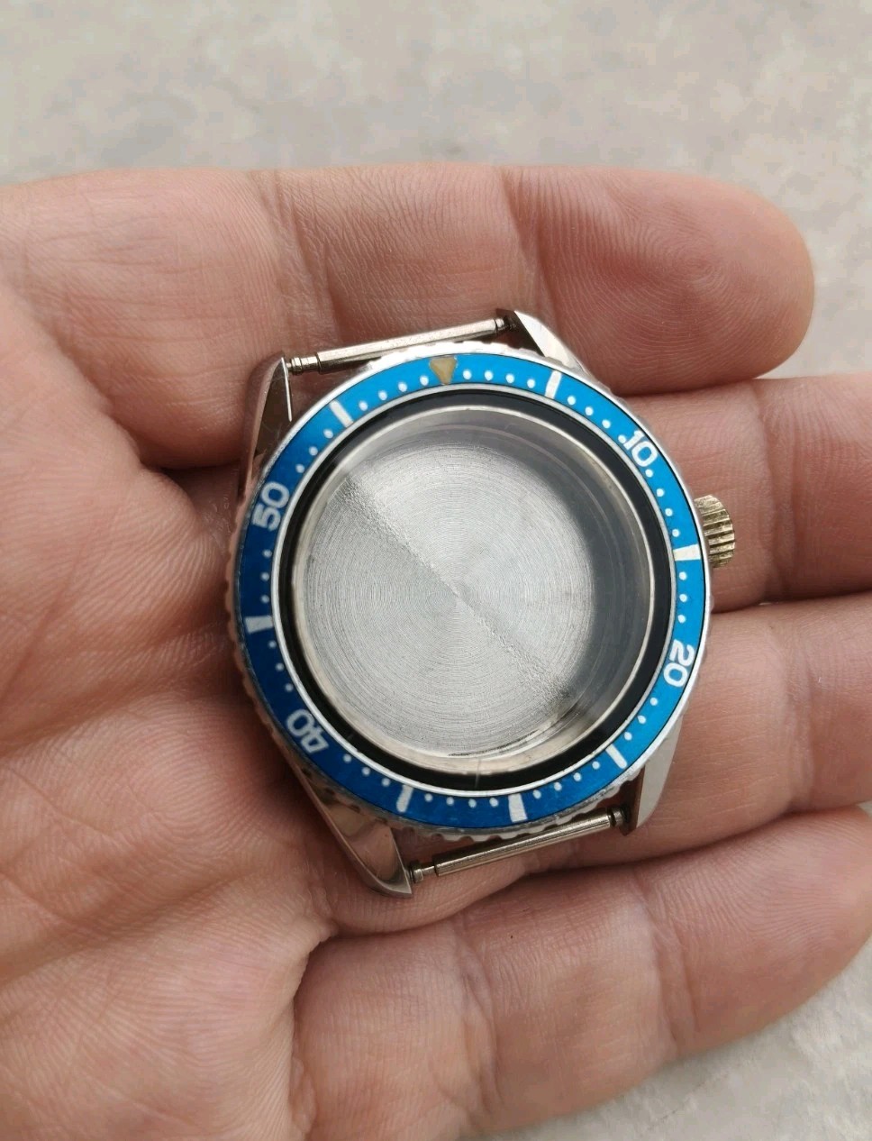 60s ORIGINAL AUTOMATIC DIVER 20ATM WATCH CASE WATCH CASE STEEL 36.5mm