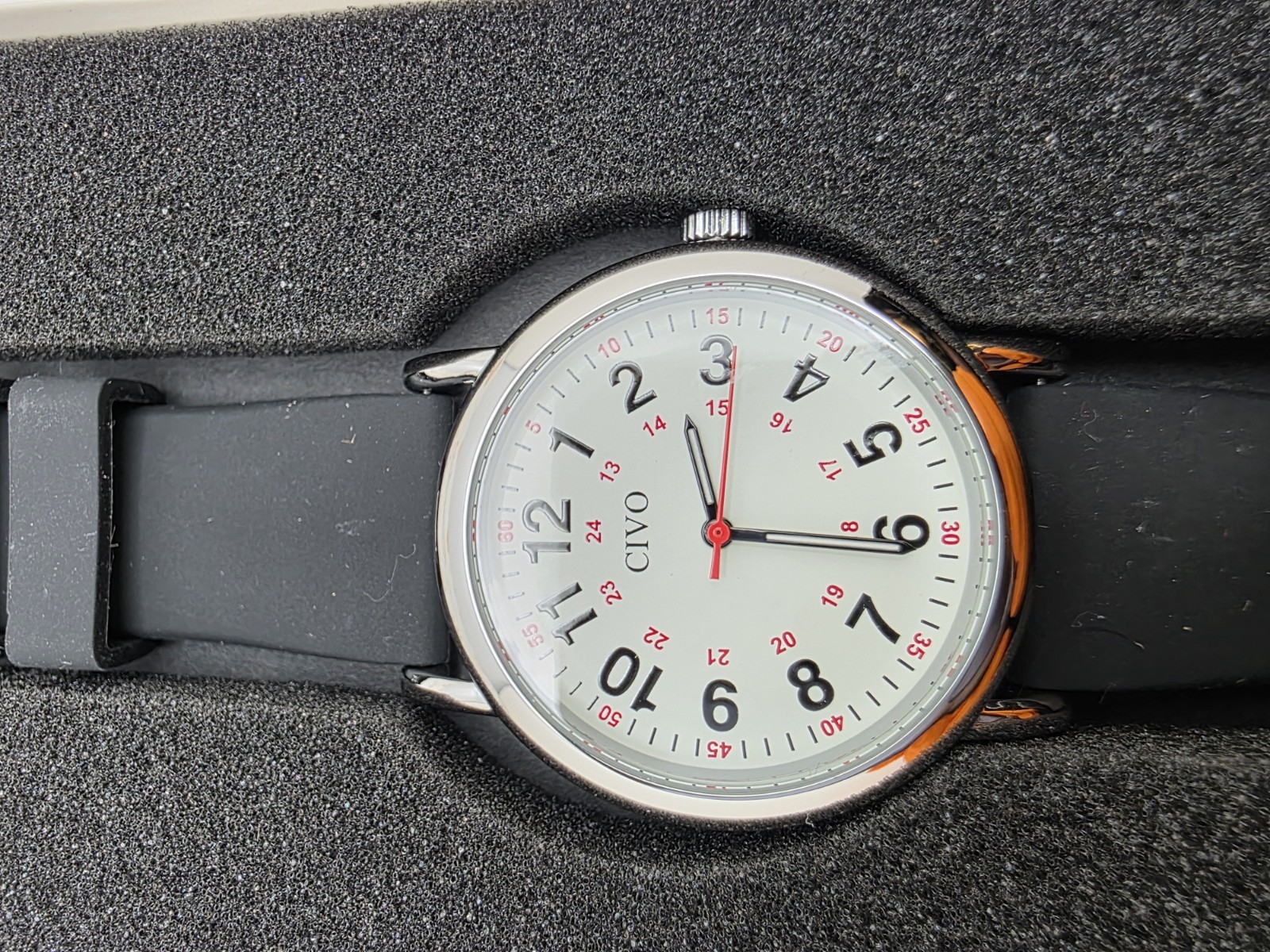 Invicta Reserve Bolt Zeus Black White Chronograph Watch New In Box Silicone