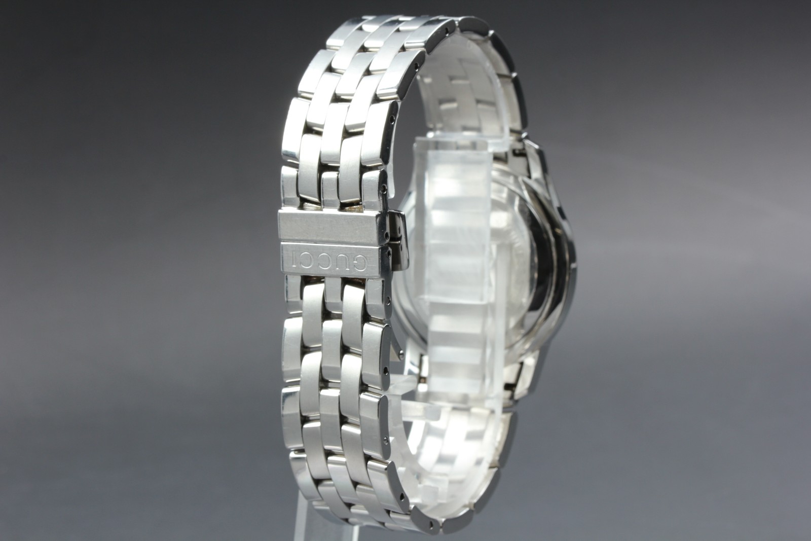 [Near MINT / Full Set Box] GUCCI 5500M Silver Dial 35mm Men’s Quartz Watch JAPAN