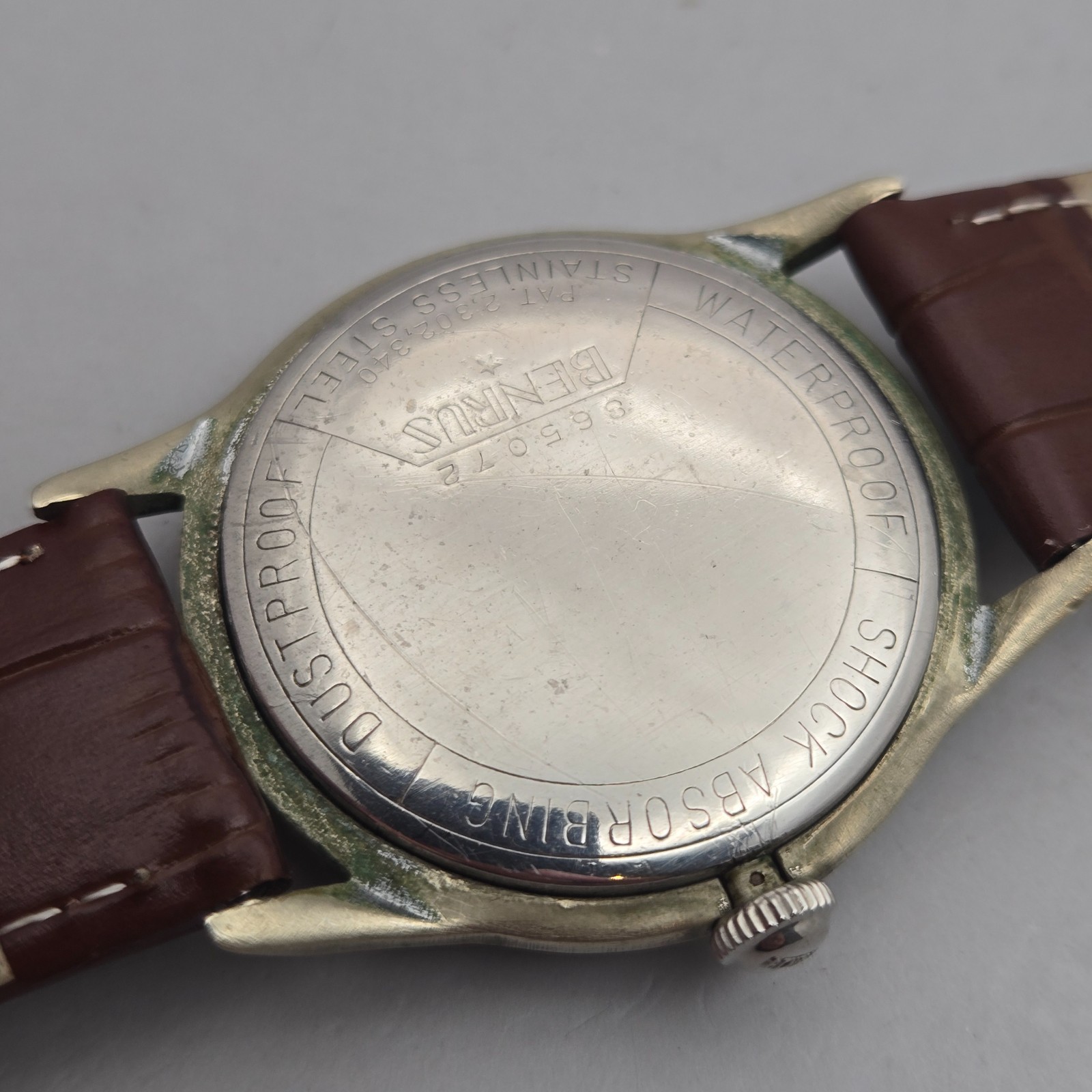 Vintage BENRUS men’s manual wind watch ETA 2370 17Jewels swiss 1960s