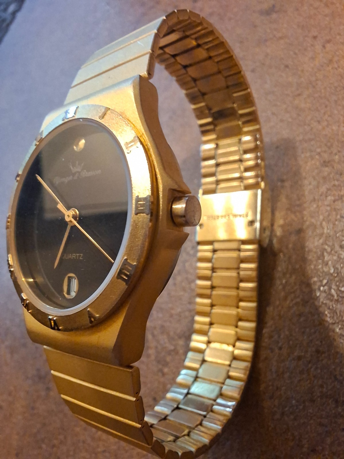 Younger & Bresson Gold-tone Quartz Watch