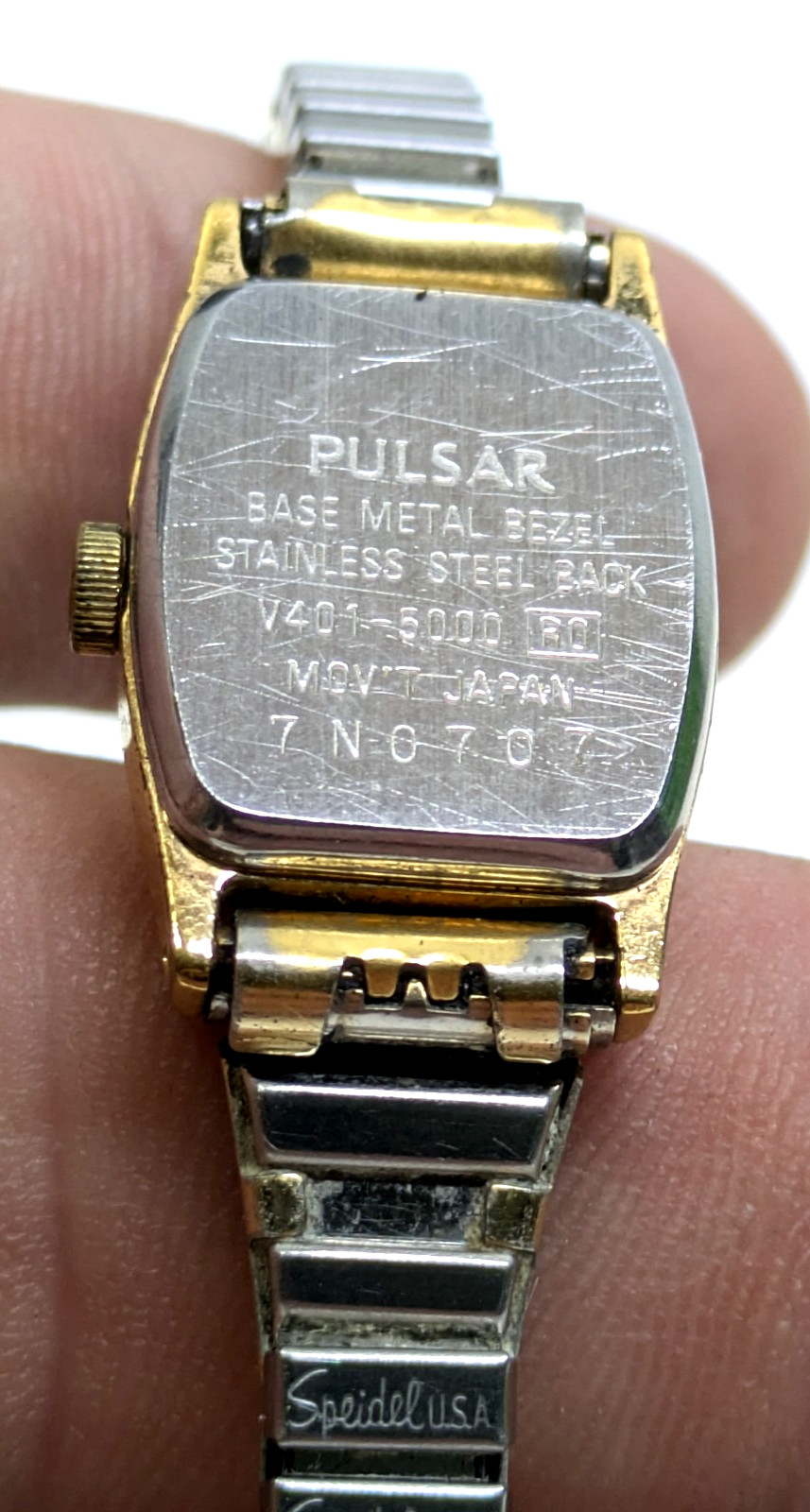 Ladies Vintage Pulsar Watch 16mm Gold Tone V401-5000 Expansion Band – Serviced