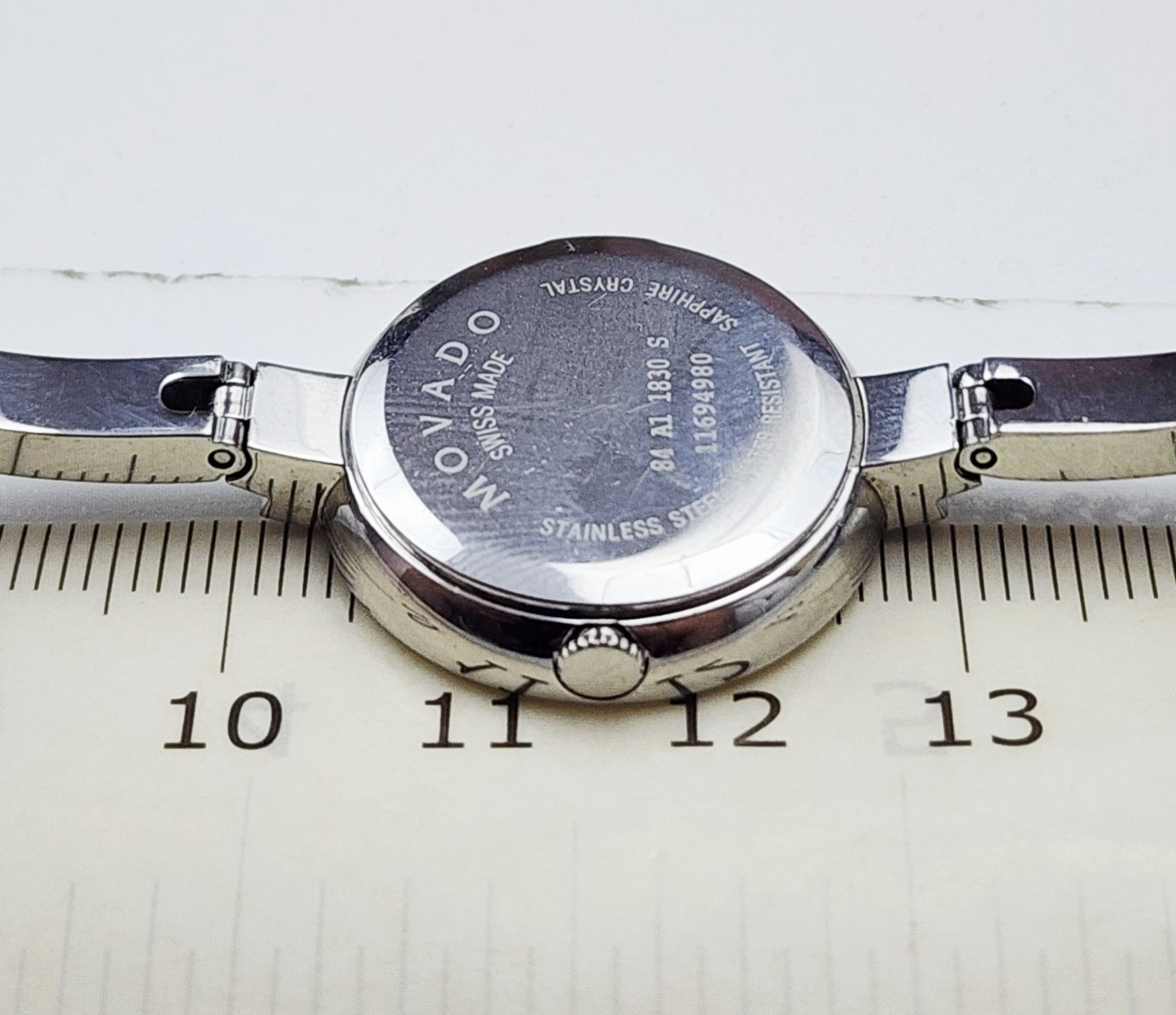 Women’s SWISS Watch MOVADO “Bela” 84.A1.1830S. Marked Diamonds Case. Small Wrist