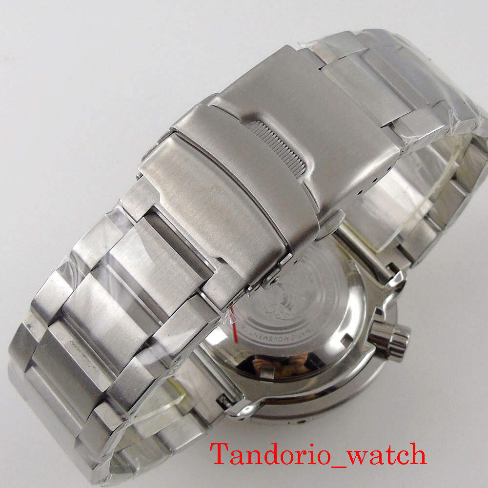 46.5mm Green Black Dial Sapphire Glass Luminous NH35A 200m Diver Automatic Watch