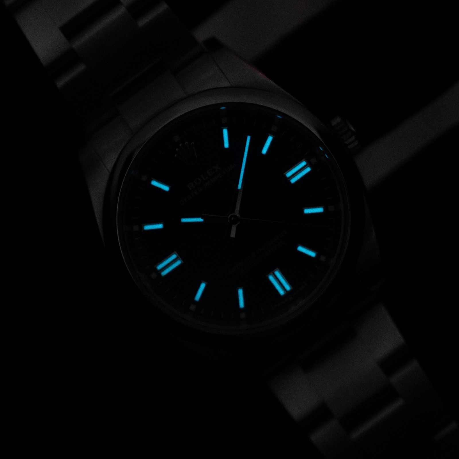 2020 Rolex Oyster Perpetual 36mm Sunburst Blue Dial 126000