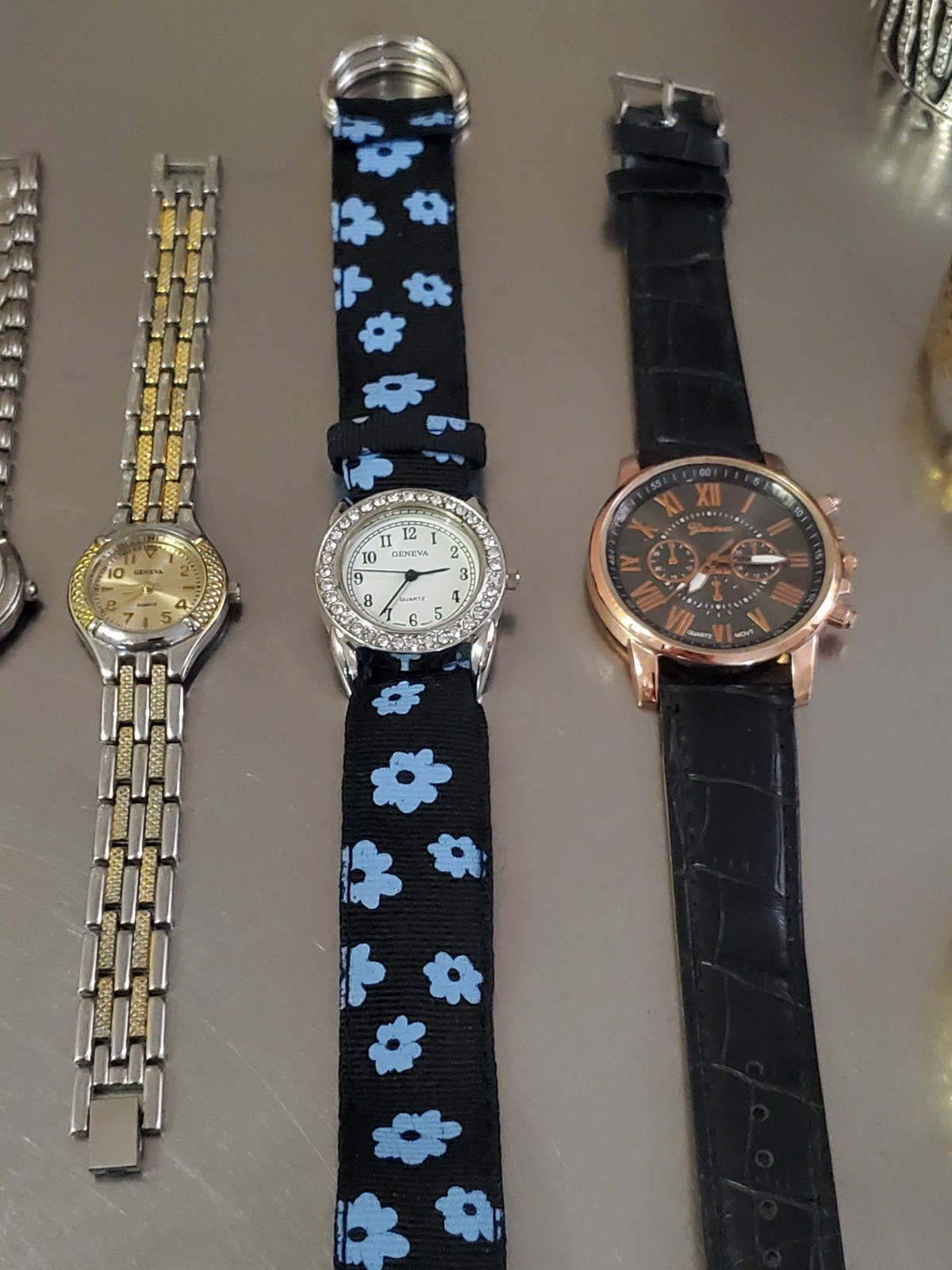 Watch Lot Of 13: Geneva, Regent, Boca Classics, etc – Various Styles and Designs