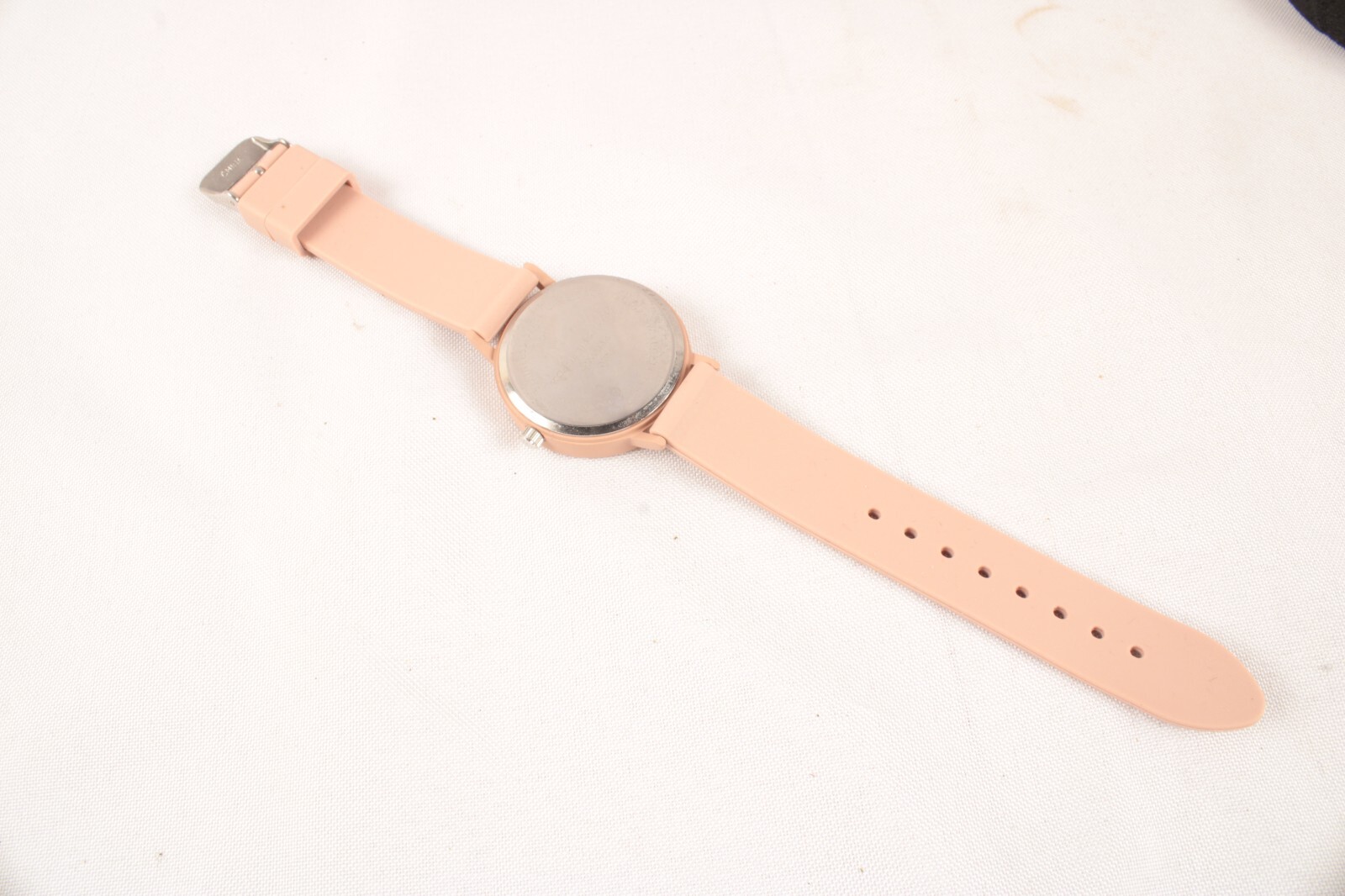 Unisex Adults Accutime Watch Pink Stainless Steel Case Japan Movt WORKS