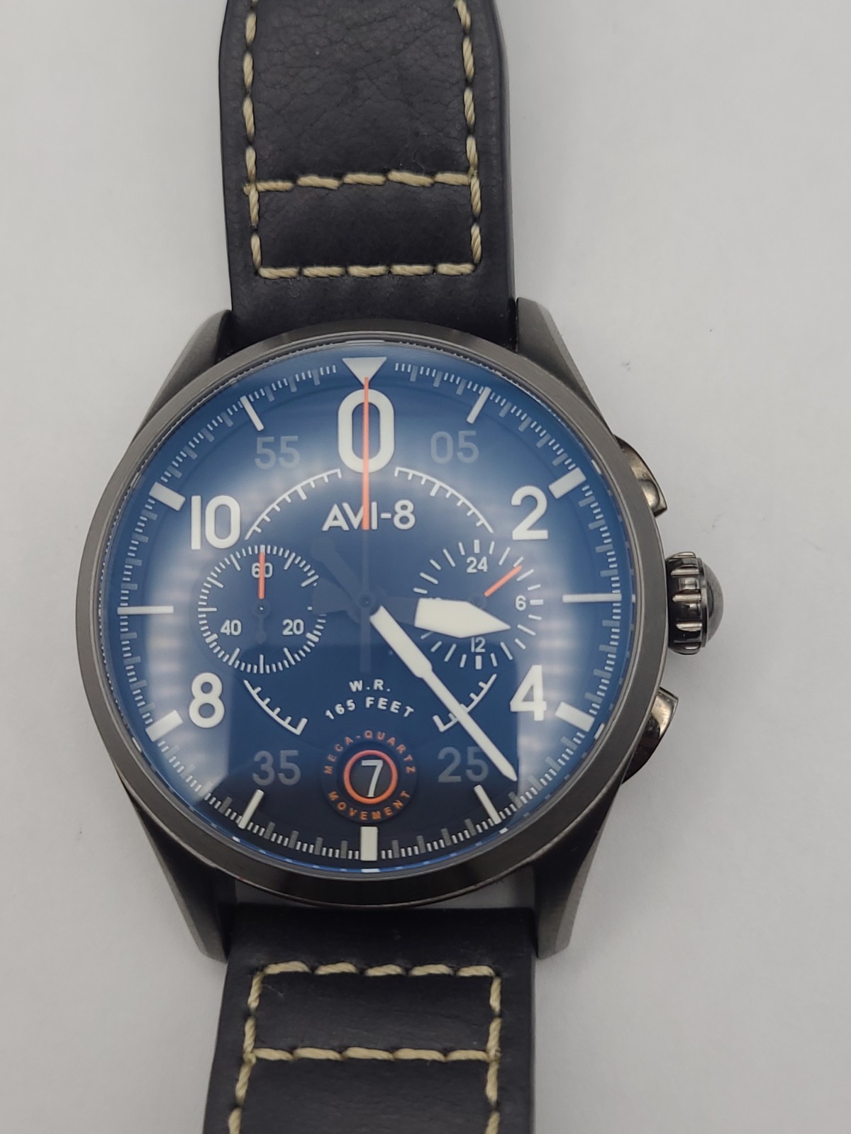 AVI-8 Hawker Hunter Atlas Chronograph Jet Black Men’s Watch Working