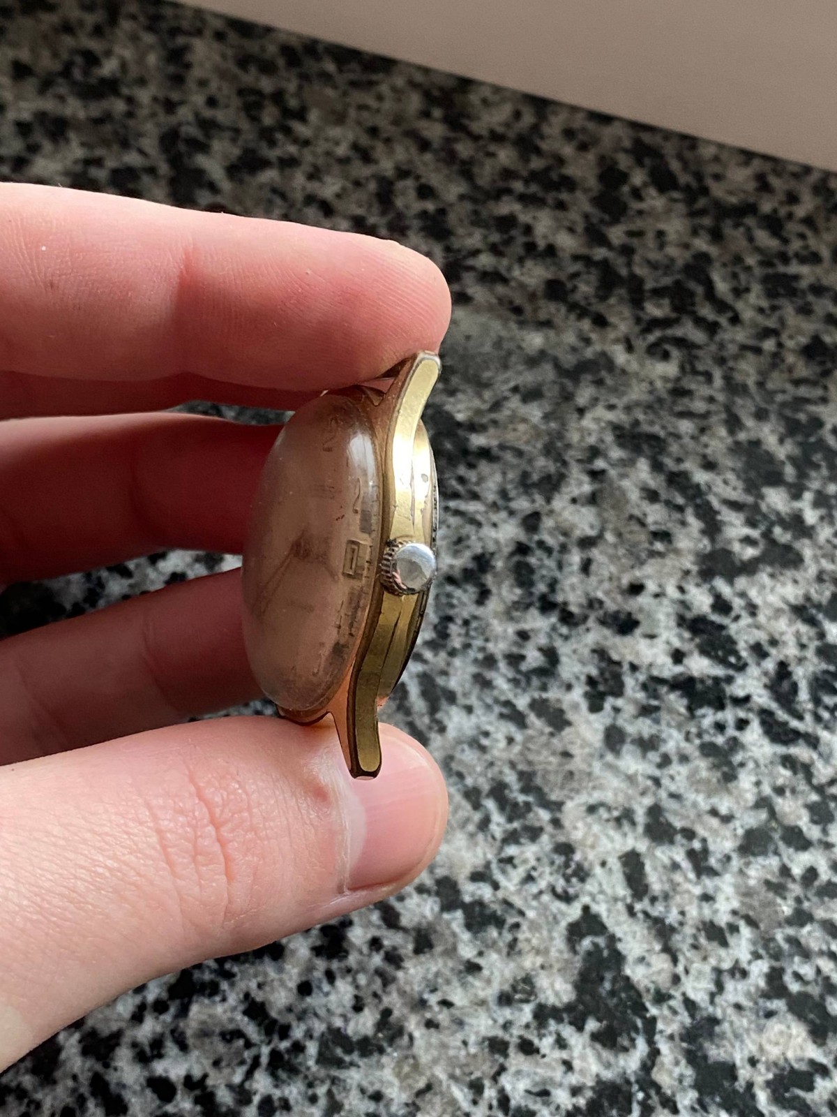 V intage Rare Wostok Watch Soviet USSR mechanical Wristwach Gold Plated AU