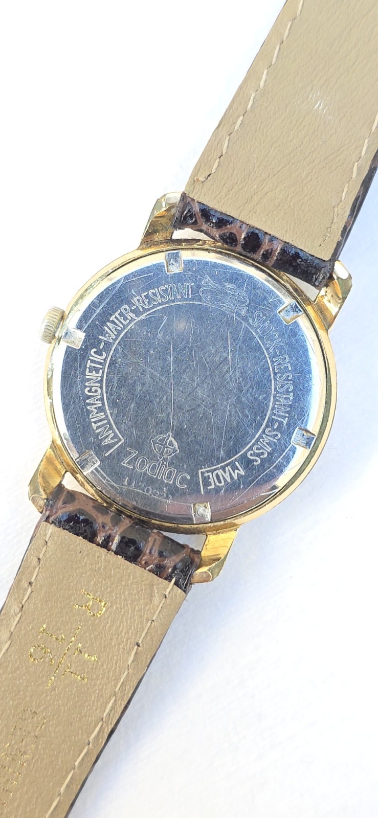 Vintage ZODIAC HERMETIC Standard Cal 60 Ref 764 Men’s 32mm Gold Plated Watch