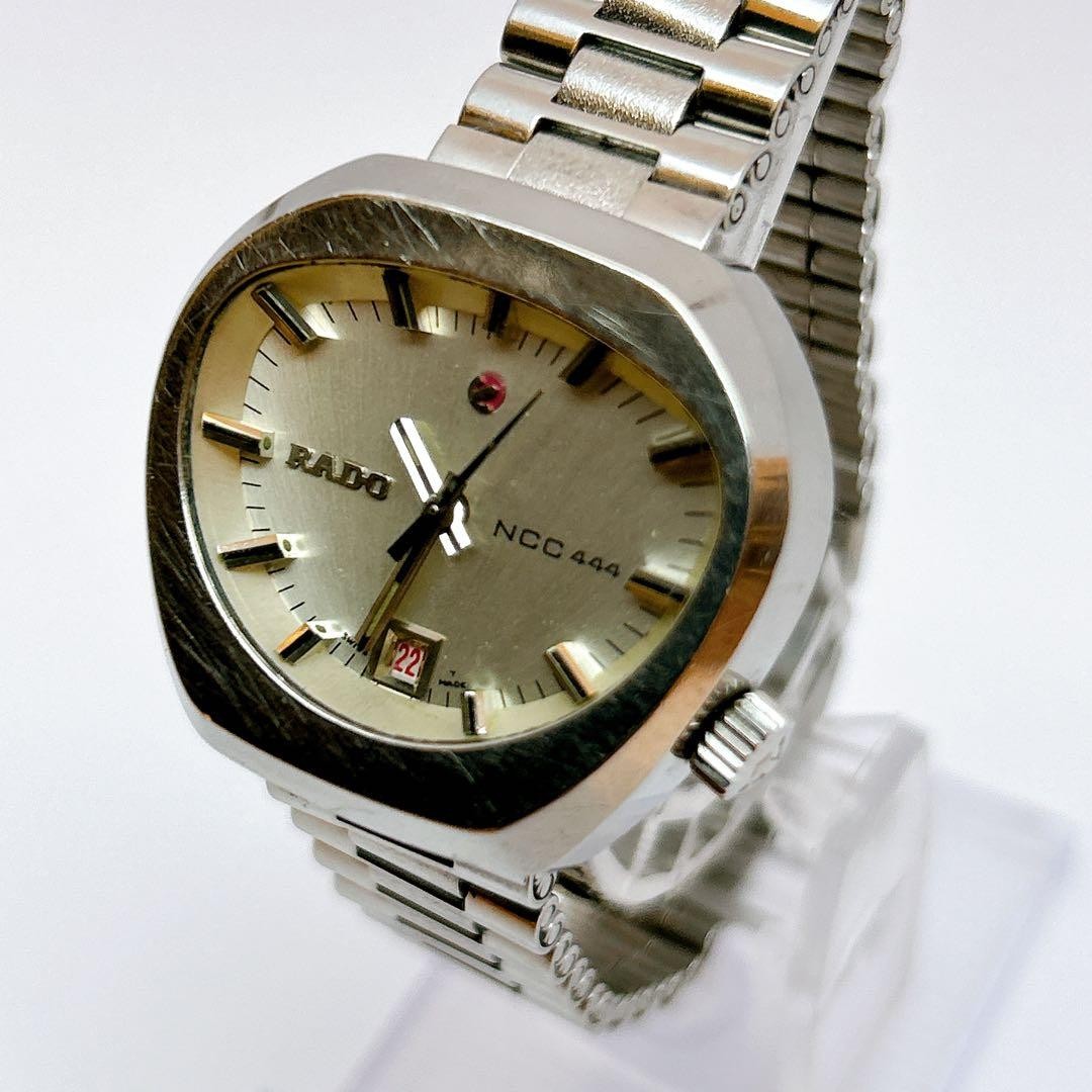 Junk Rado NCC444 553 5028 Automatic Watch 15cm 5.9in Vintage Original Bracelet