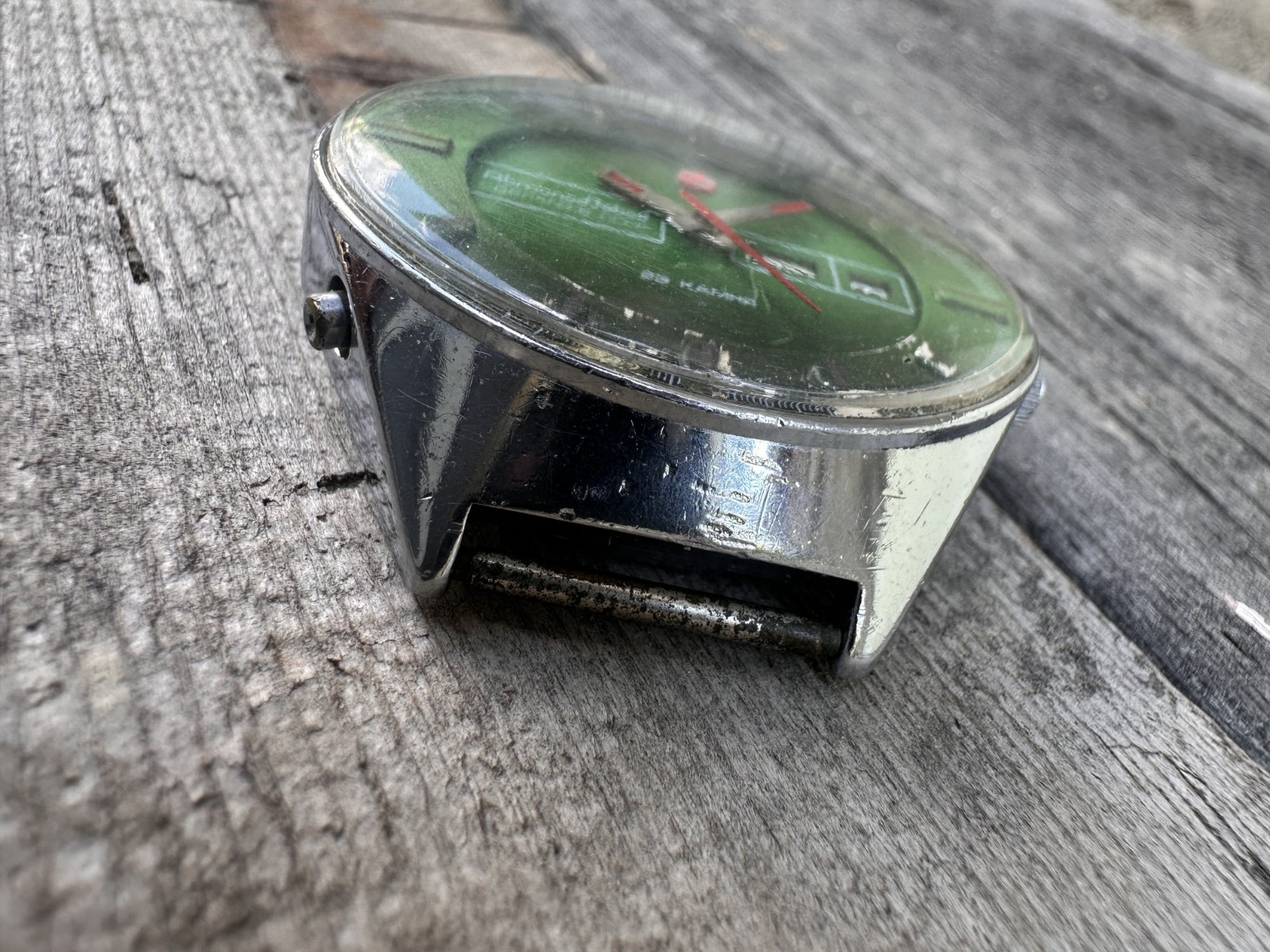 Vintage Poljot Stadium Chaika USSR 17 Jewels Mechanical Wristwatch.