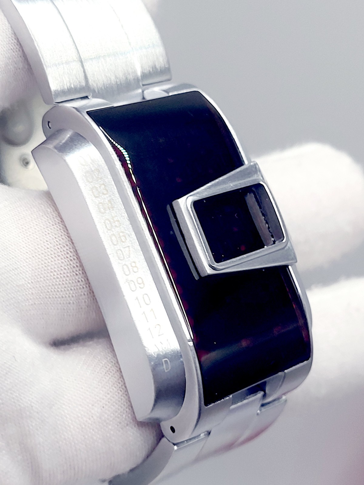 SKMEI 1179 Men’s Binary LED Watch Cyberpunk Silver Stainless Steel Digital Sport