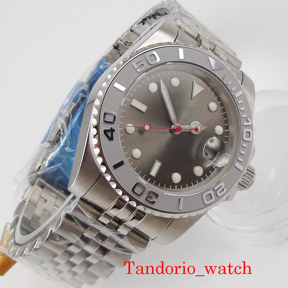 40mm Bliger MIYOTA NH35A Automatic Mens Watch Sapphire Glass Jubilee Bracelet