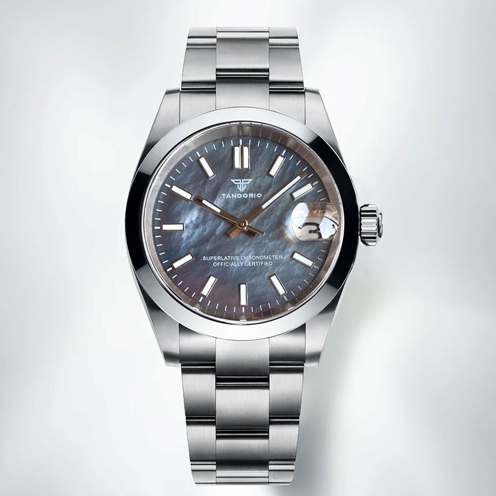 36mm/39mm Black White Mother of Pearl Sapphire 20ATM NH35 Men Automatic Watch