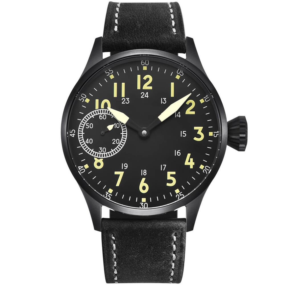 44mm Corgeut Mechanical Watch for Men Sapphire Crystal Asia 6497 ST3600 Movement