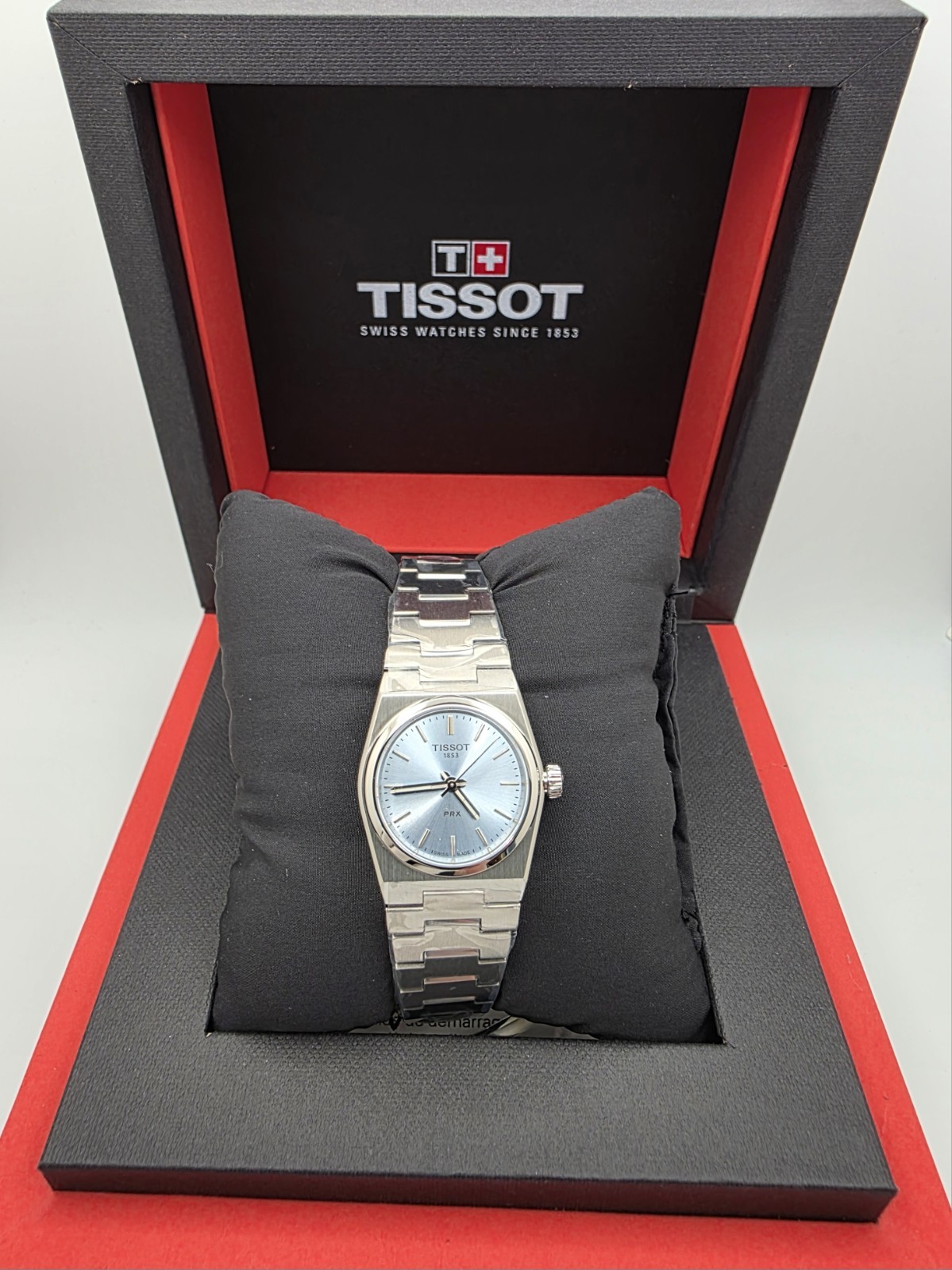 New Tissot PRX Quartz 25mm Ice Blue Dial Steel Women’s Watch T137.010.11.351.00
