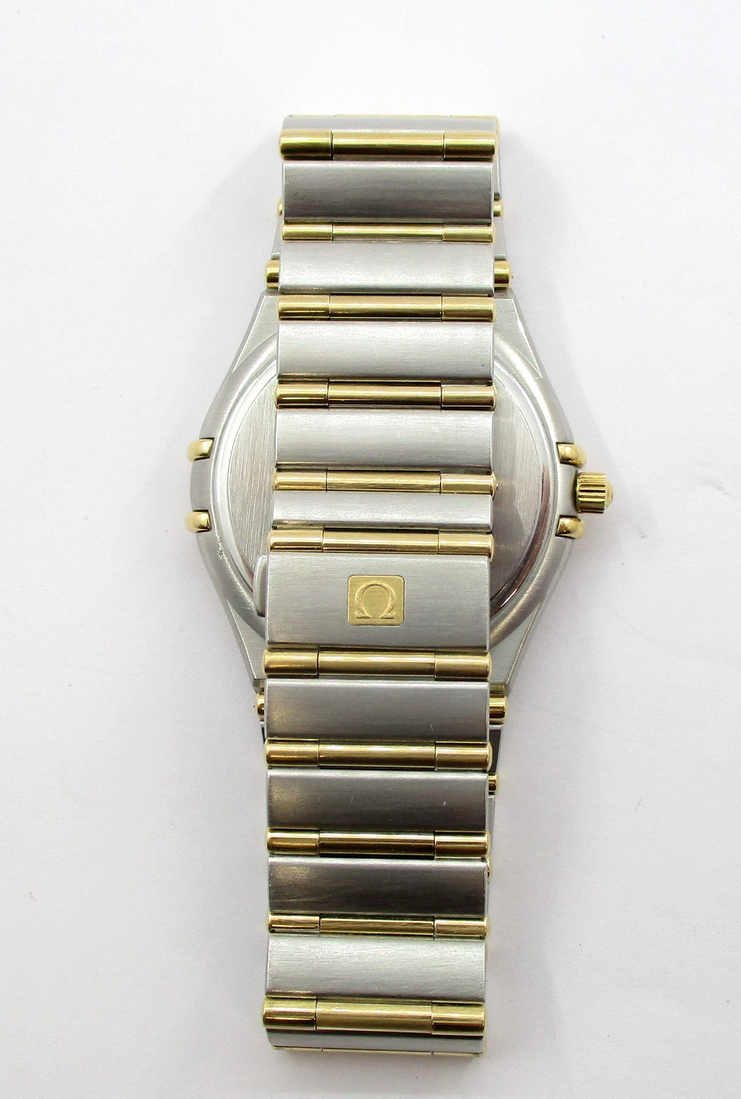 1995 Vintage Omega Constellation Stainless and 18K Gold Swiss Quartz Wristwatch