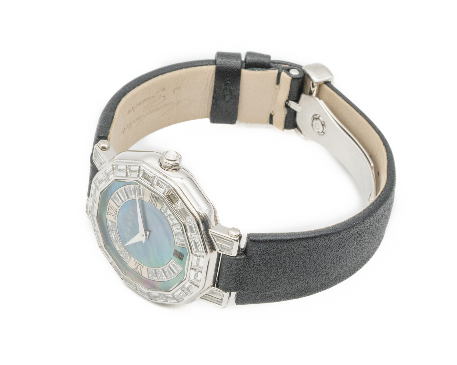 Graff London 36mm Diamond Ice Blue Mother-Of-Pearl Dial Watch
