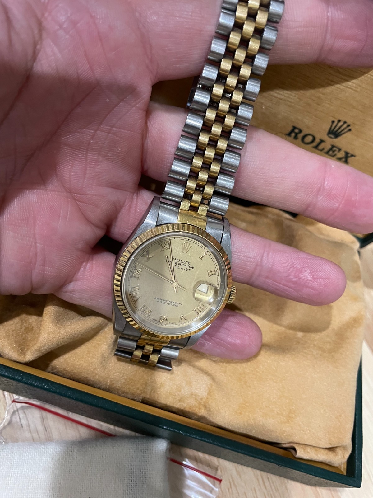 Rolex Men’s Datejust 18K Gold and Stainless