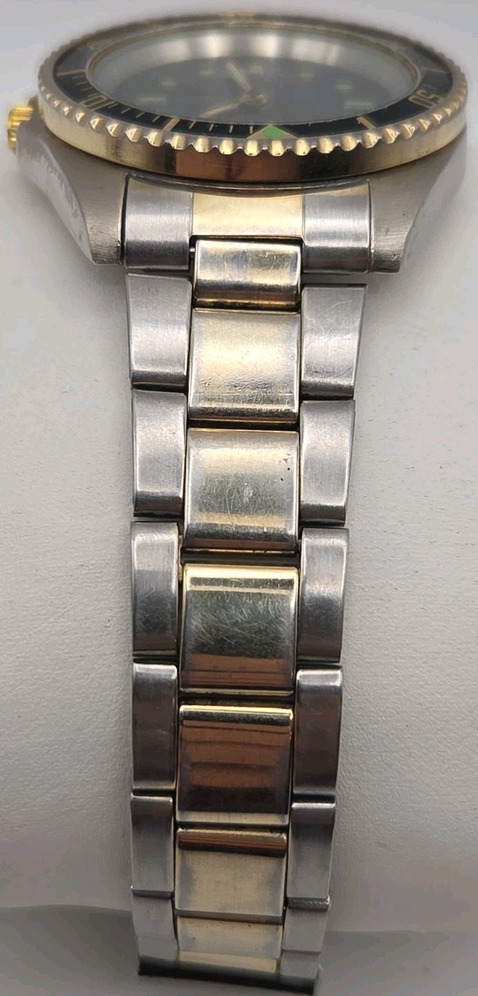 Fred Baley 38mm Dive Style Case Japan Quartz Watch SS Link band New Battery Runs