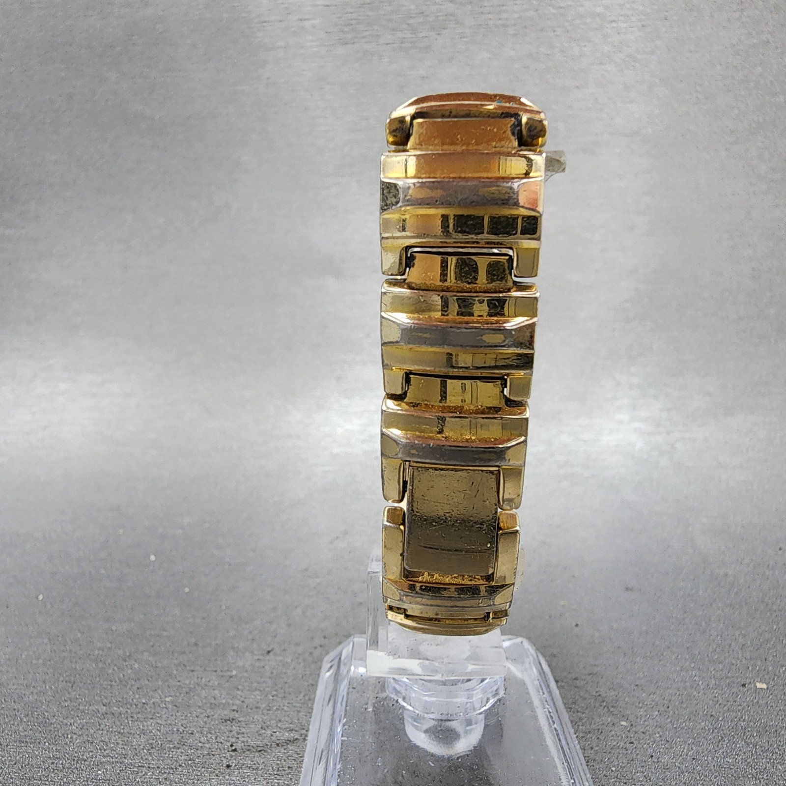 Citizen Tank Watch Women 14mm MOP Dial Gold Tone Rectangle New Battery Vintage