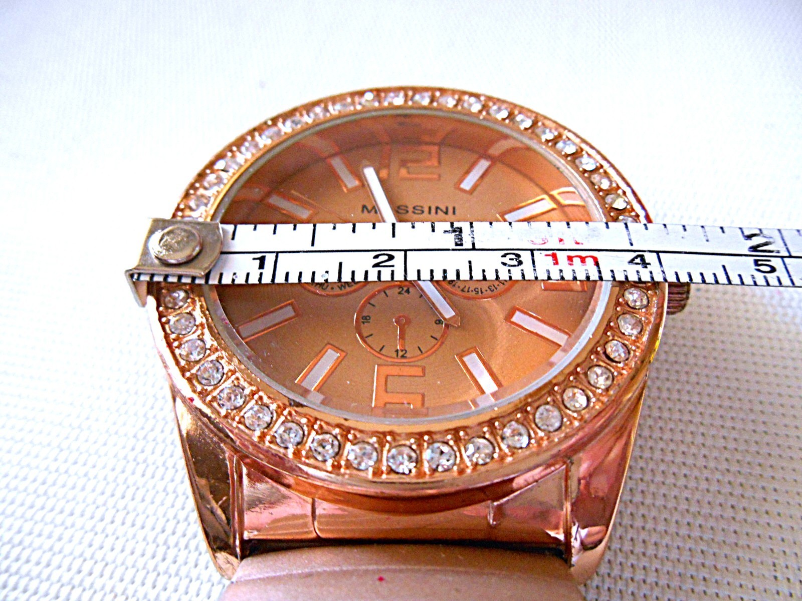 MASSINI 8718 Iced Out Brown Sports Watch – New Battery
