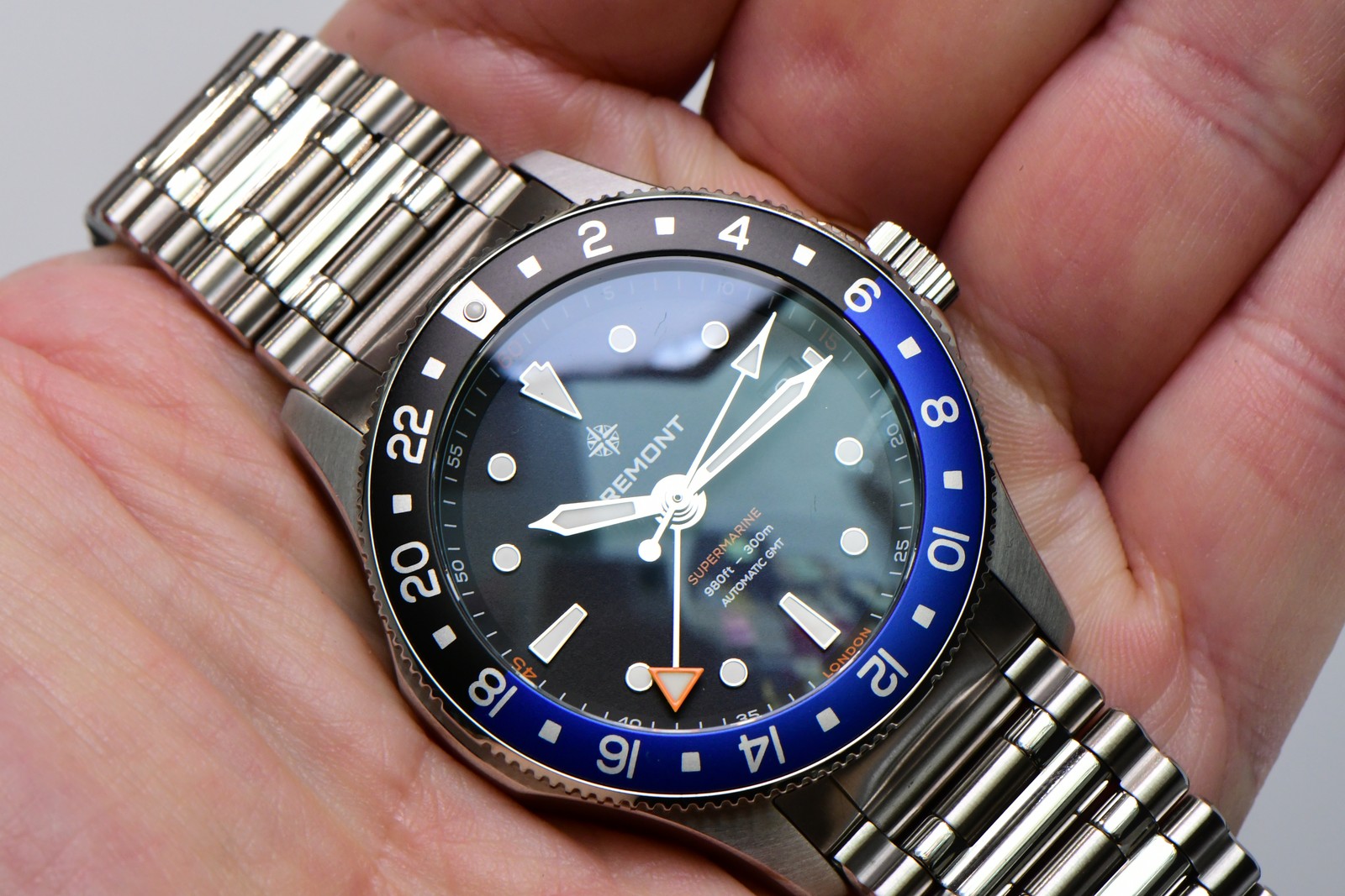 BREMONT – SUPERMARINE 300M GMT ‘GLACIER’ 40MM IN STEEL