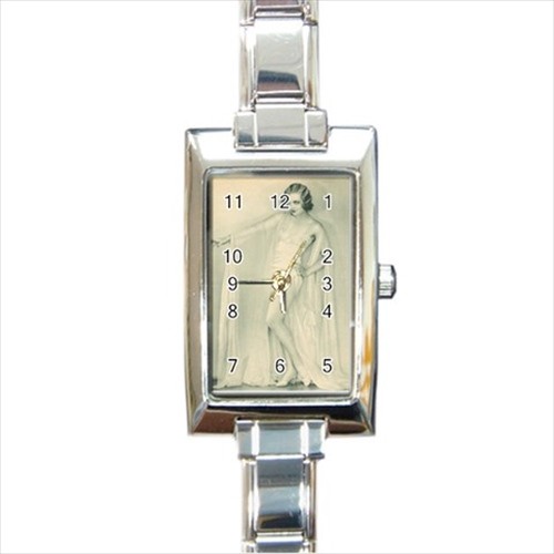 Carole Lombard Sexy 1930’s Classic Movie Star Rectangular Italian Charm Watch