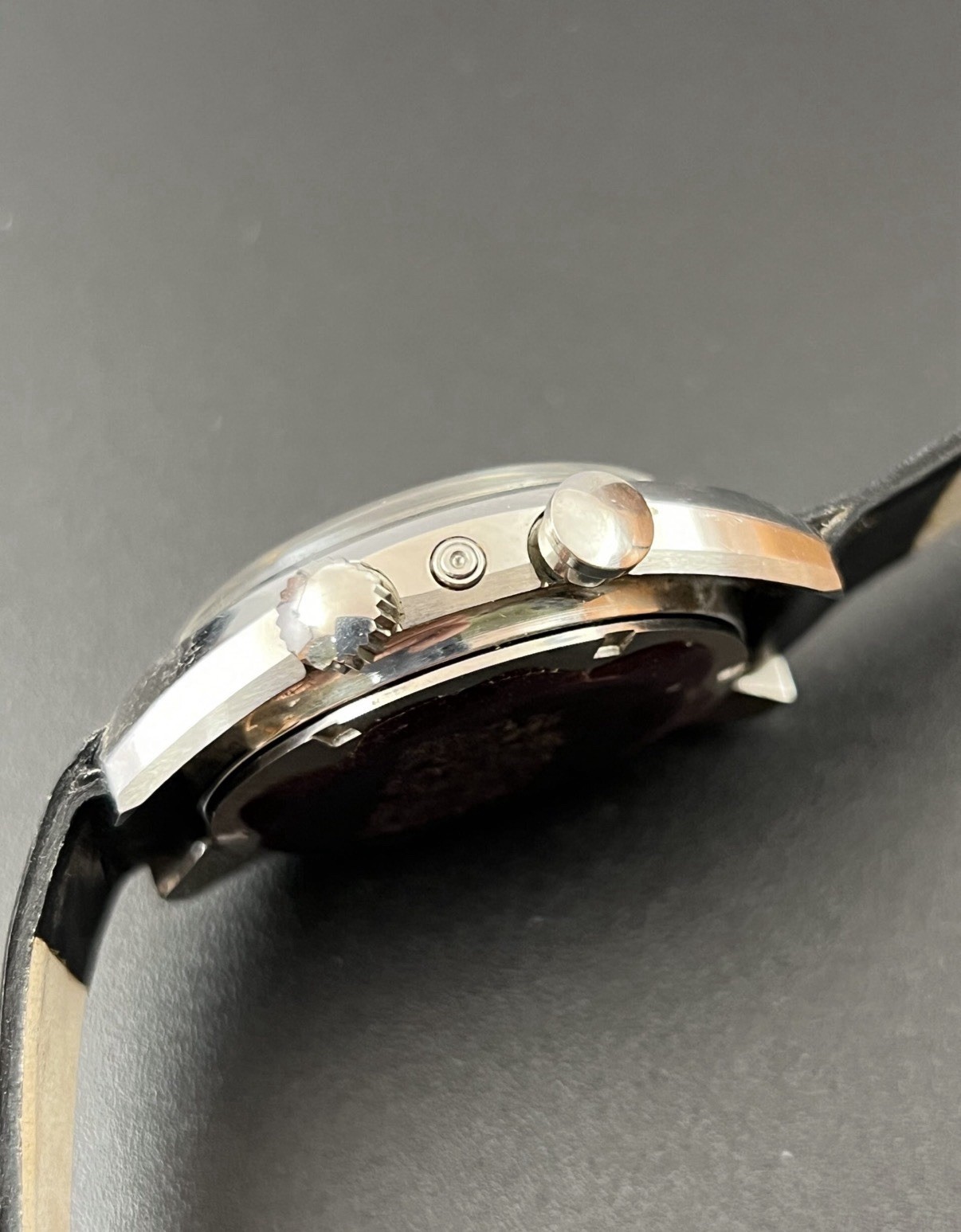 LEMANIA AUTOMATIC ALARM REF. 9751 CAL. 2980 – RARE BLUE DIAL – VINTAGE 1970s