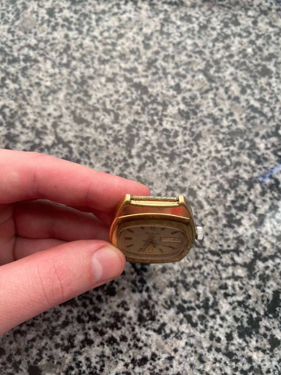 Vinrage Raketa Watch USSR Soviet mechanical Wristwach Rare Gold Plated AU-10