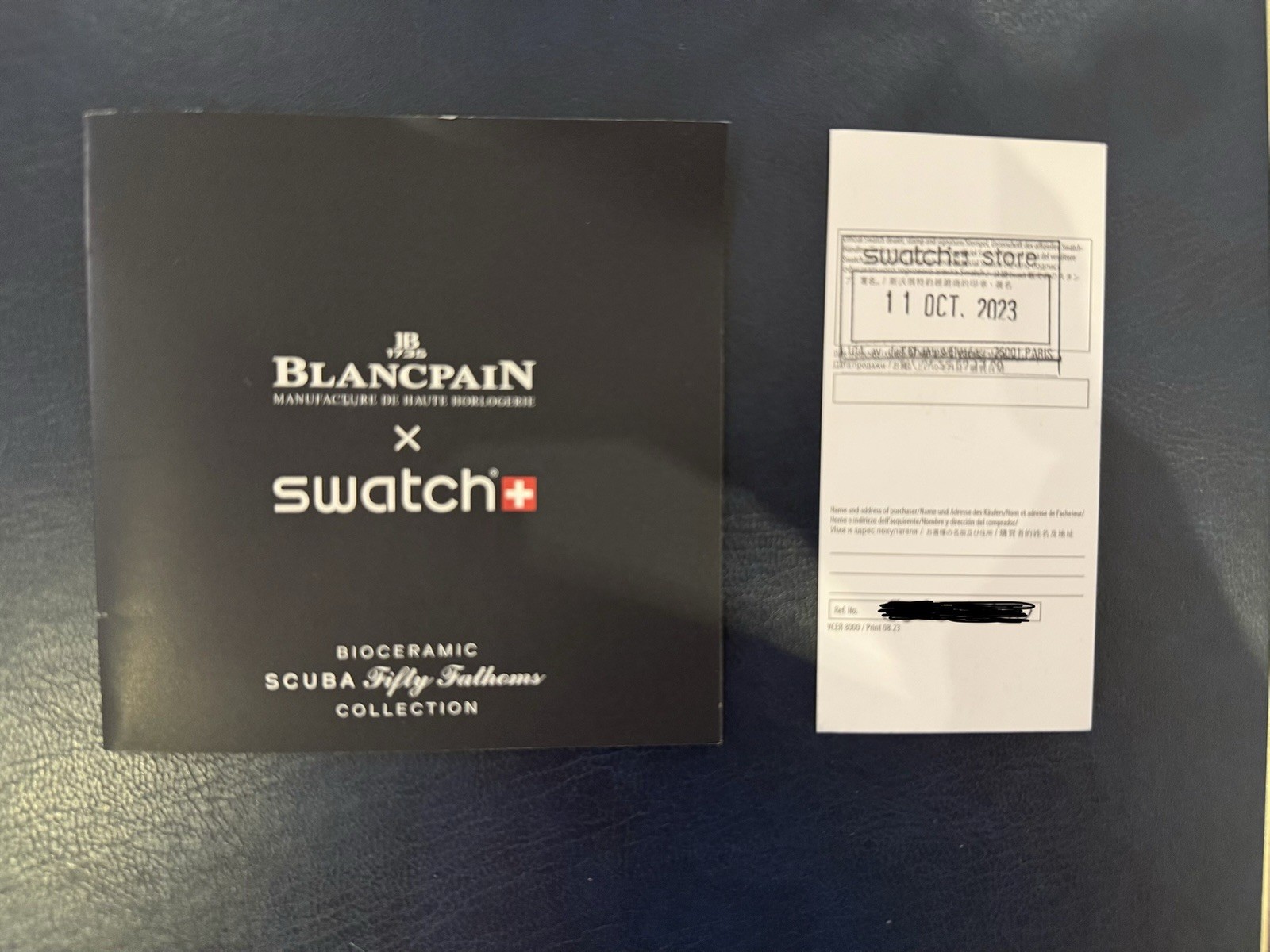Blancpain × Swatch – Antarctic Ocean White Dial – Scuba Fifty Fathoms