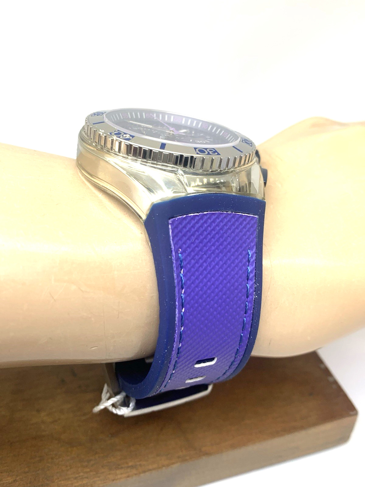Technomarine Men’s Watch TM-115013 Swiss Quartz Chronograph Blue Purple 46mm