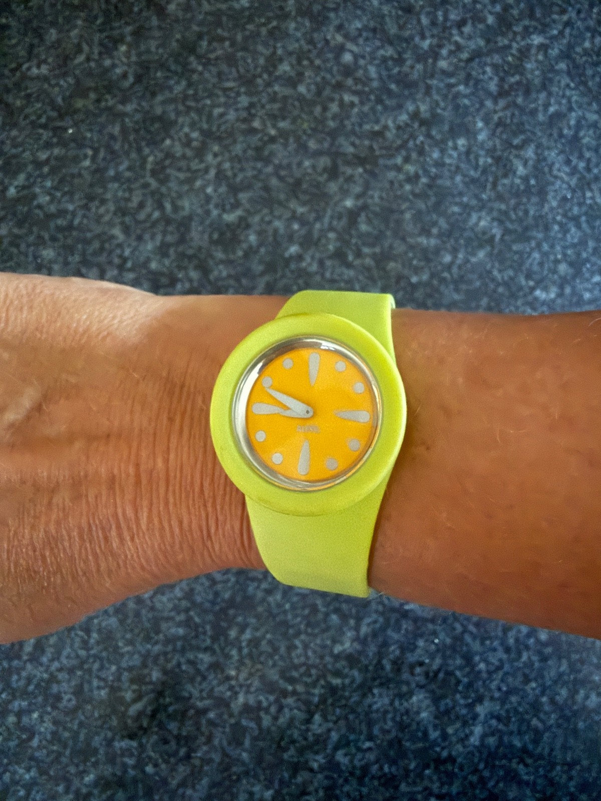Alessi AL1000 Calumet Watch Stefano Pirovano Green/Orange Unisex WR to 30m