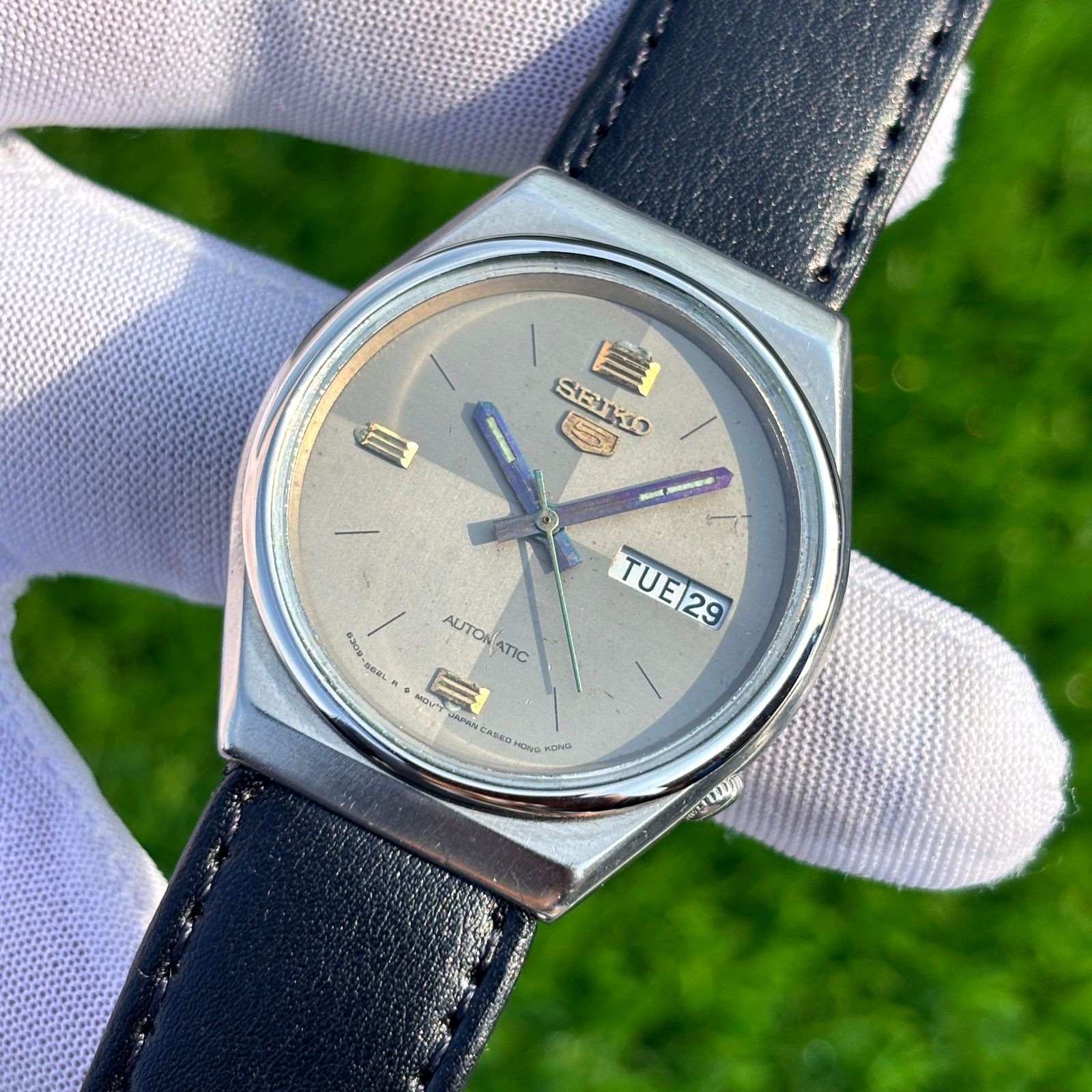 Vintage Seiko 5 Dress Formal Automatic Japan Made Men’s Watch 6309-8830