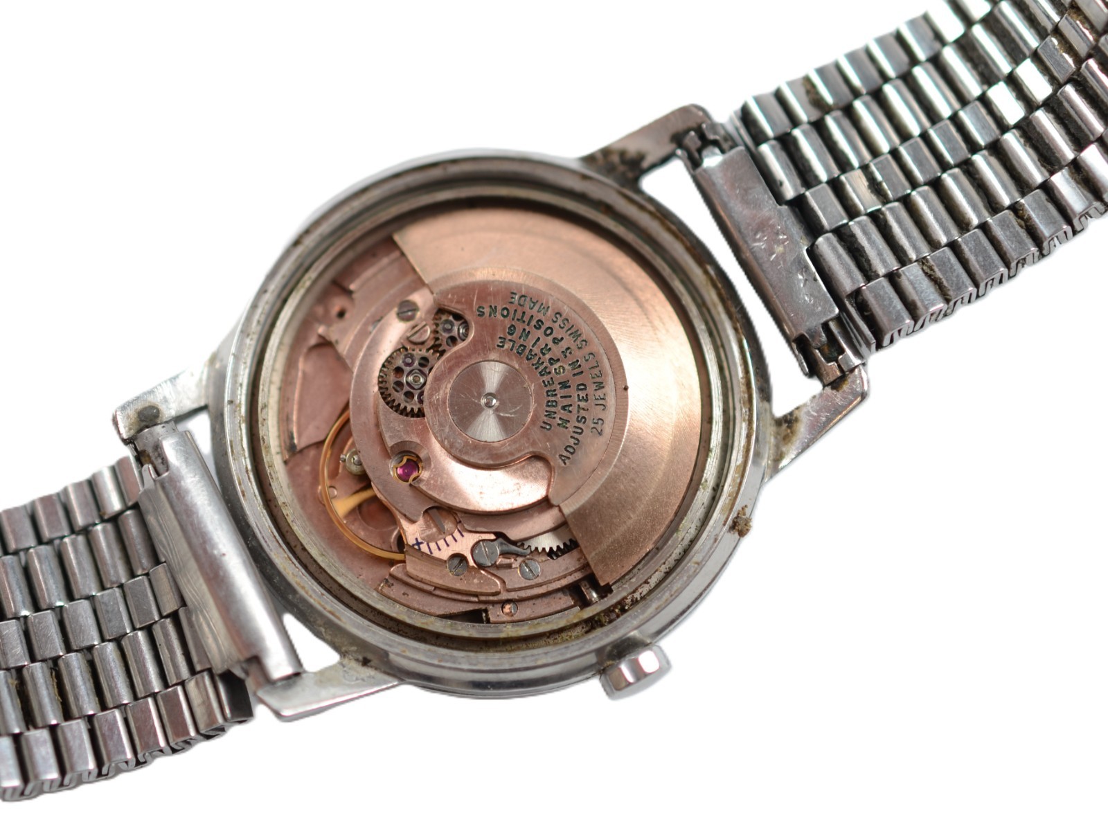 Vintage Royatex Superautomatic 25 Jewels Swiss Made Men’s Watch Date – RUNS