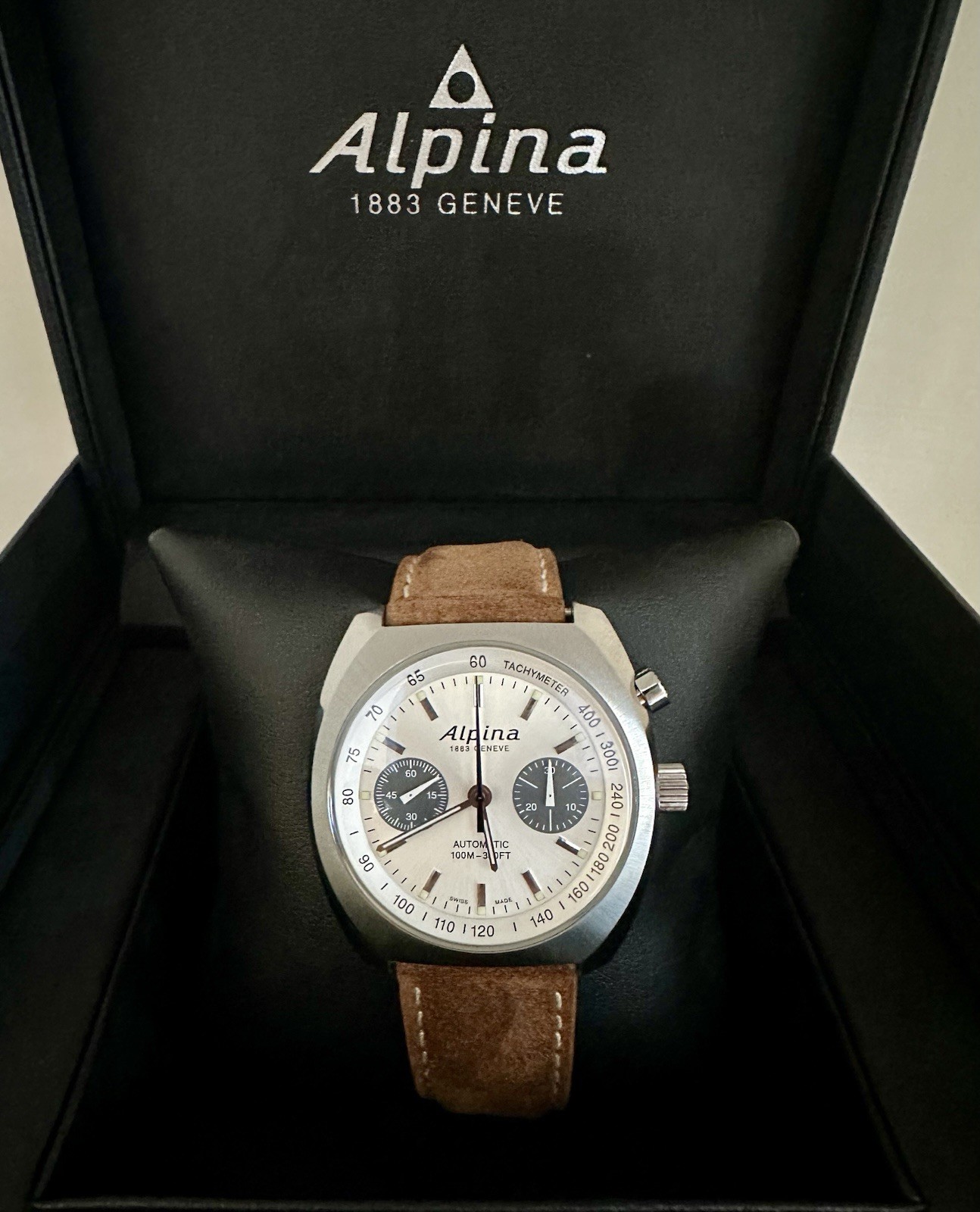 Alpina Startimer Pilot Heritage Men’s Chrono Watch AL-727SS4H6, Stainless