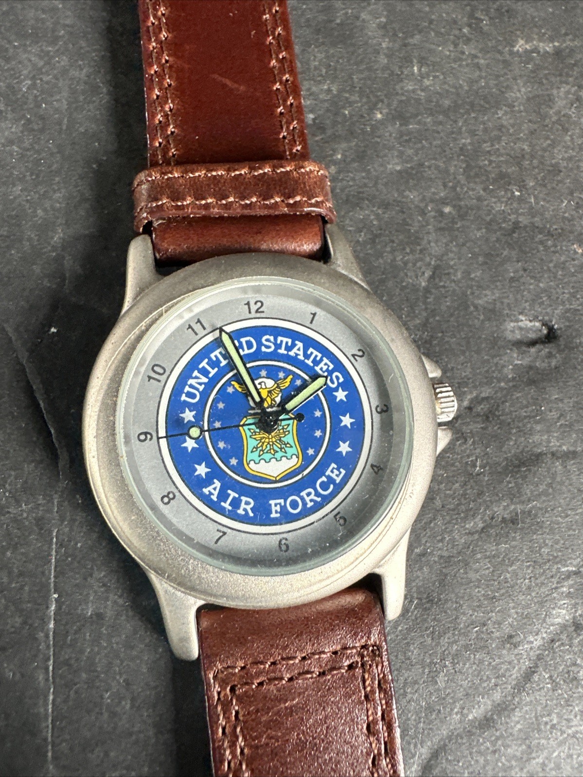 United States Air Force Logo Watch Blue Peacock Co USA Military Wristwatch #M4