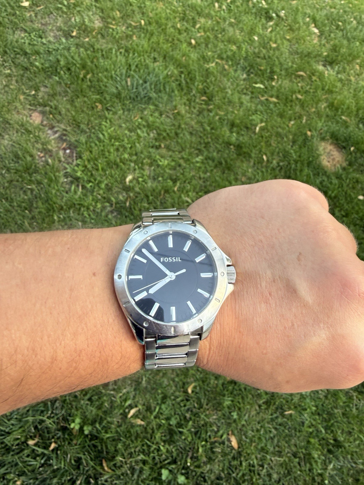 Fossil BQ1302 Black Dial Stainless Steel Men’s Watch
