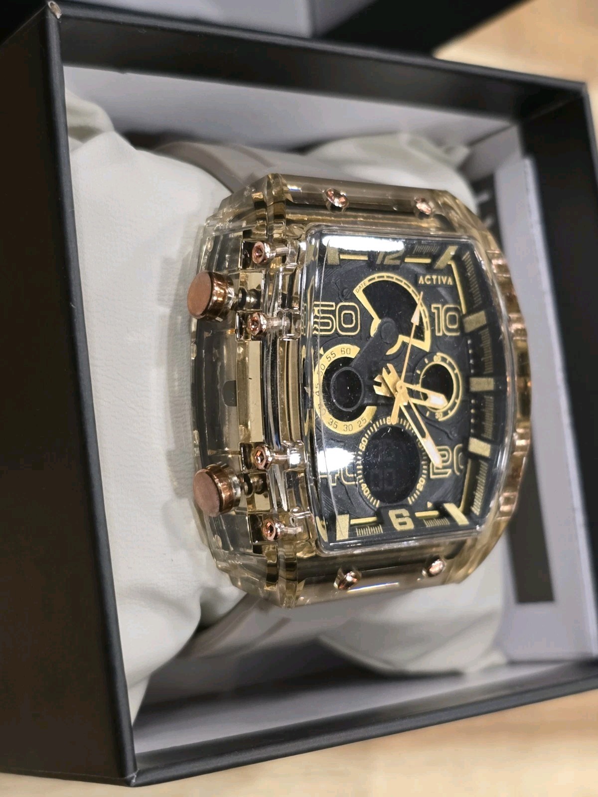 Activa X Invicta Digital Essentials Men’s Watch -.45mm, Apricot ACW8109-007 New