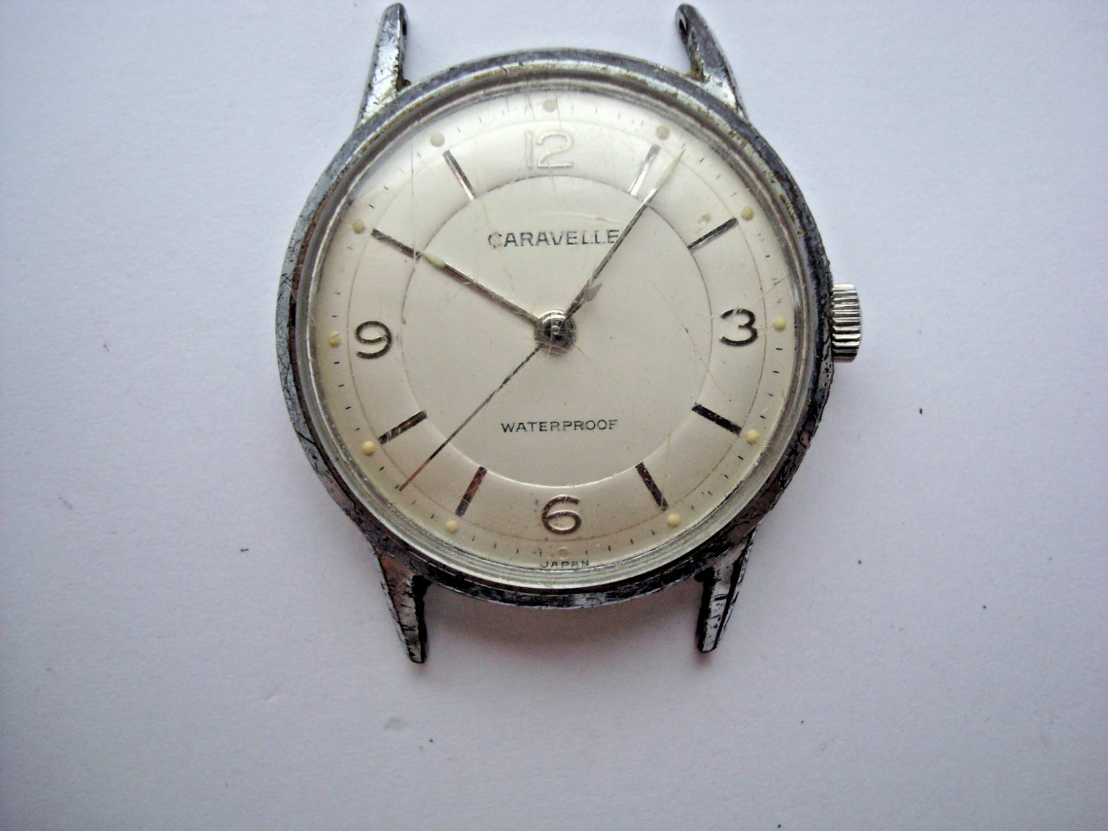 Vintage Caravelle M0 Mens Unisex Watch Manual Wind Up Waterproof Japan for Parts