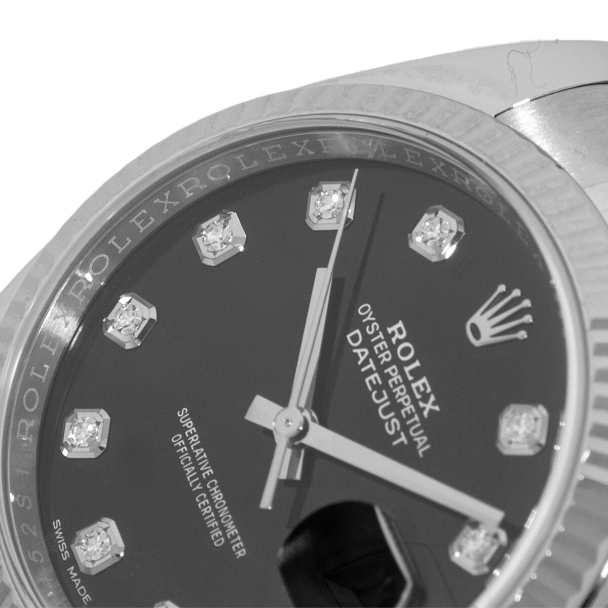 ROLEX Stainless Steel 36mm Datejust Factory Diamond 116234 Box Warranty MINTY