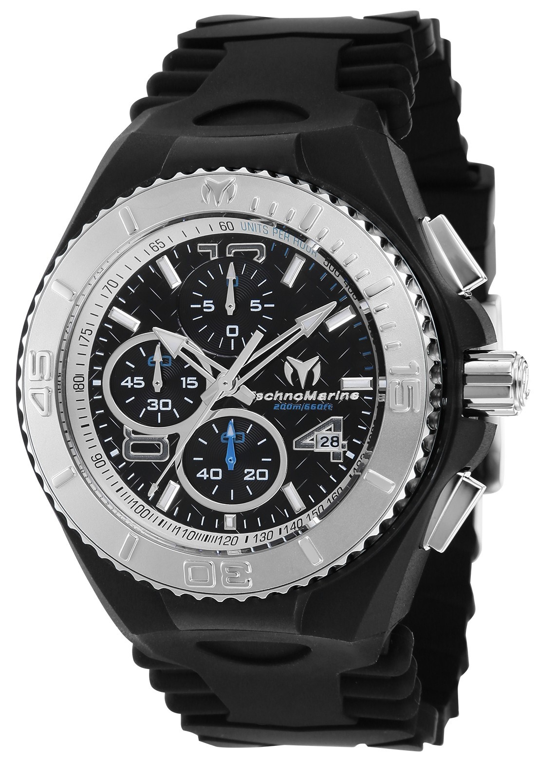Technomarine TM-115110 Men’s Cruise JellyFish Black Retro Strap 46mm Watch