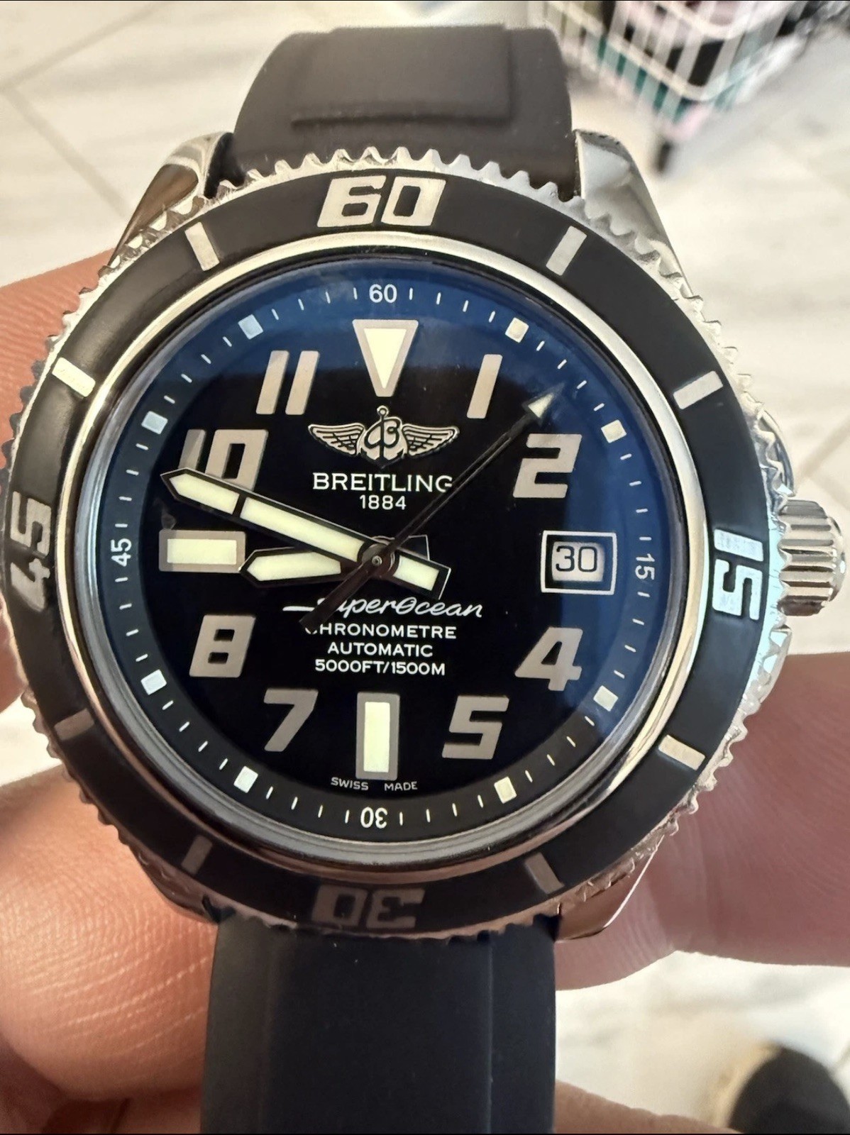 Breitling Superocean 42 Automatic Watch Fresh Service