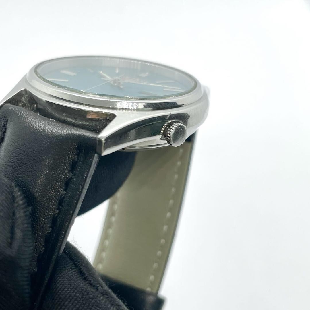 Rare SEIKO 5 Military Automatic Green Dial French Calendar See-through Back 7S26