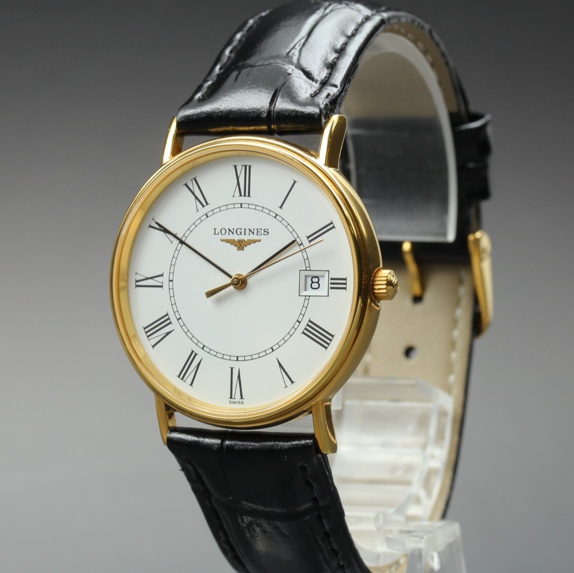 [MINT] Longines Grand Classic L4.720.2 33mm White Roman Date Quartz Men’s Watch