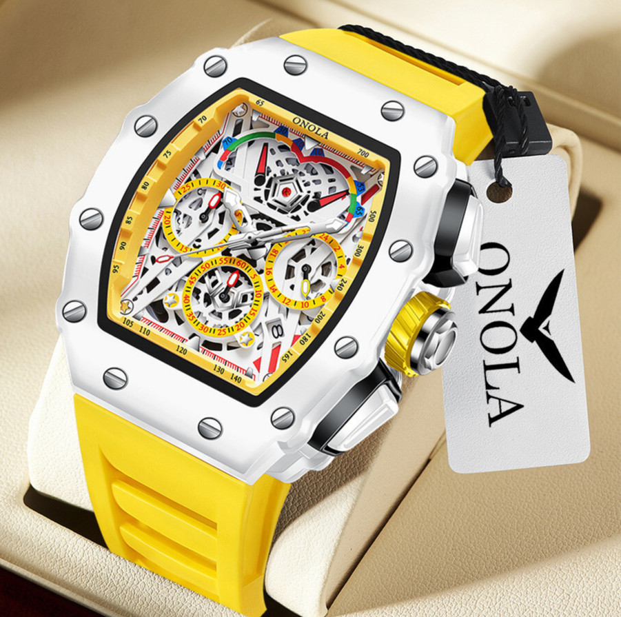 ONOLA Men’s Quartz Watch Waterproof Multi-Function Fashion Wristwatch