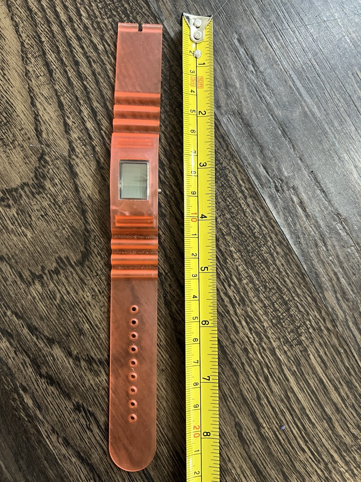 Vintage Digital Watch Retro 80s 90s Style Rubber Silicone Material Restoration
