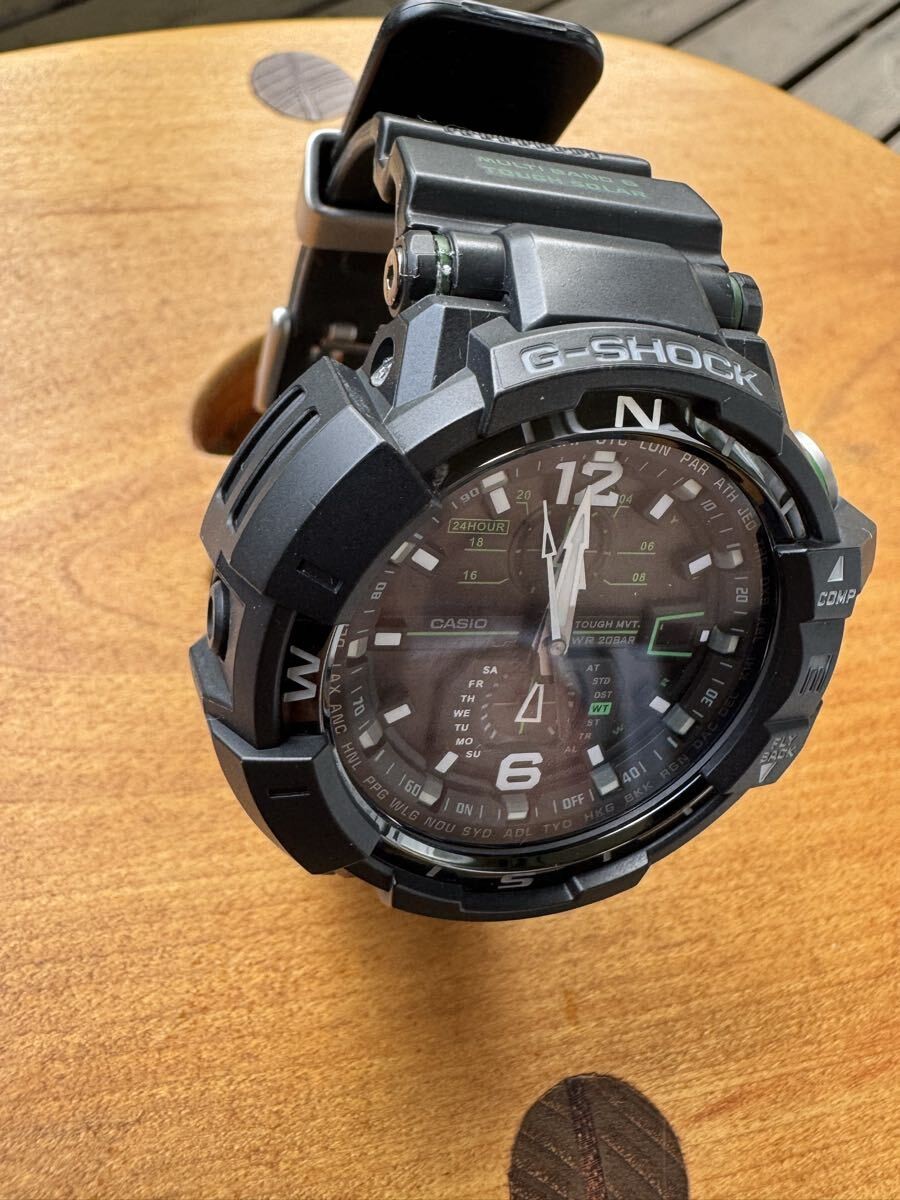 [Good Condition] CASIO G-SHOCK GW-A1100-1A3JF Sky Cockpit Radio Solar Sapphire