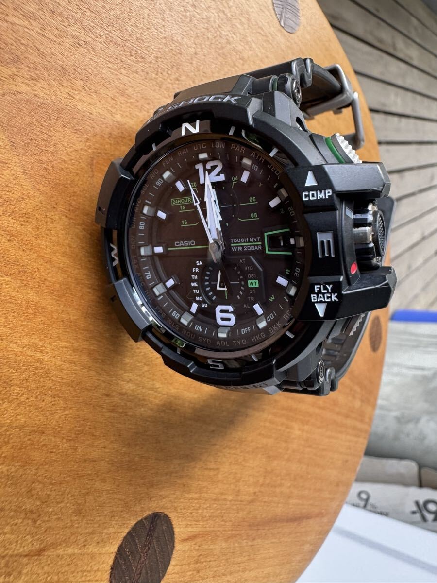 [Good Condition] CASIO G-SHOCK GW-A1100-1A3JF Sky Cockpit Radio Solar Sapphire